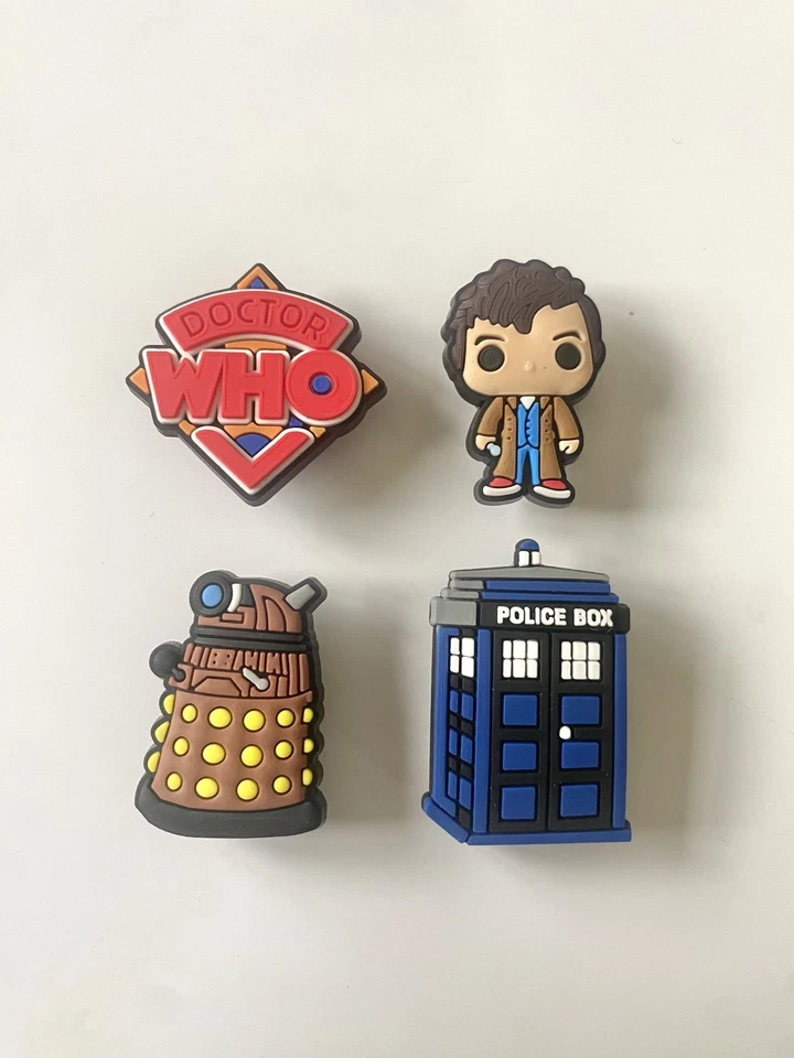 Dr Who 10th Doctor David Tennant Tardis Shoe Charm croc charm Jibbitz Widgets