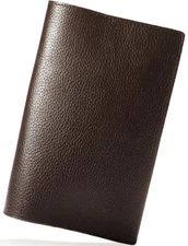 Book cover, paperback, genuine leather, bookmark, vegetable tanned