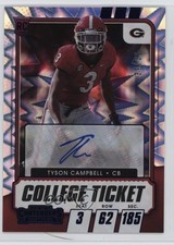 2021 Panini Contenders Draft Picks College Ticket /39 Tyson Campbell Auto 0rd2