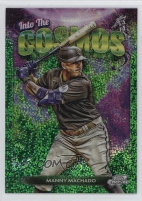 2024 Topps Cosmic Chrome Green Space Dust Refractor 34/75 Manny Machado 0dz