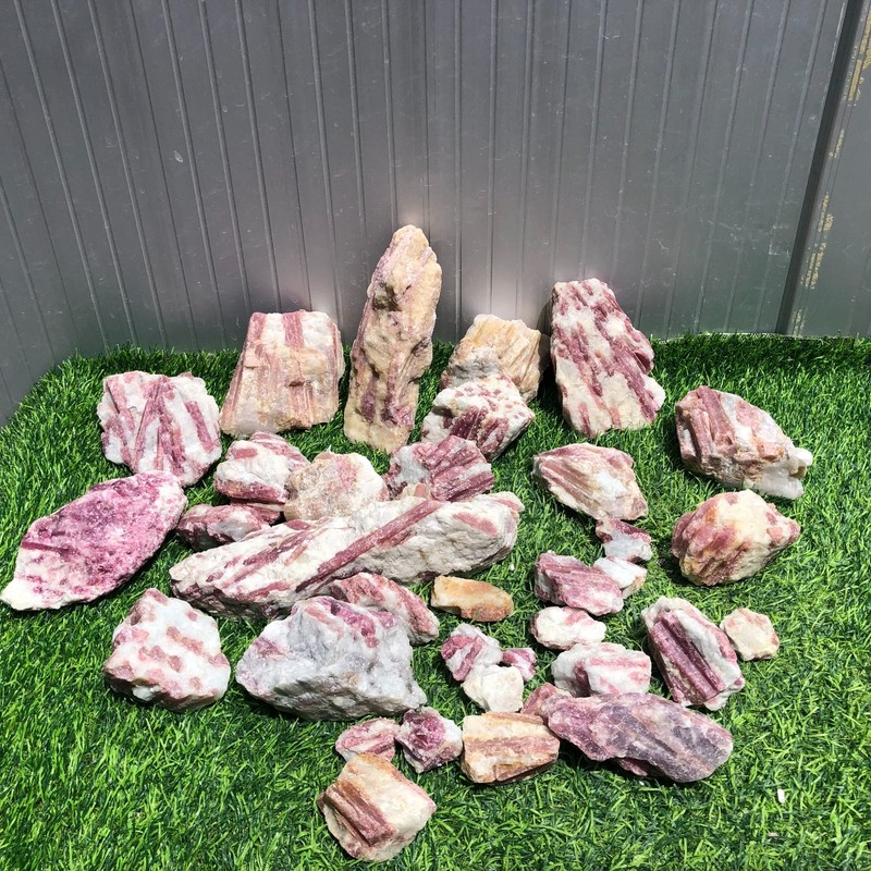 11.5LB Natural Red tourmaline quartz crystal Rough gemstone Mineral specimen
