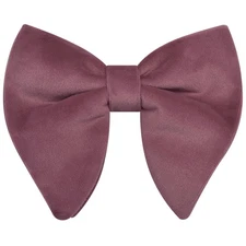 Branduce Velvet Bow Ties for Men Oversize Pre-tie Bowtie Tuxedo Dusty Rose