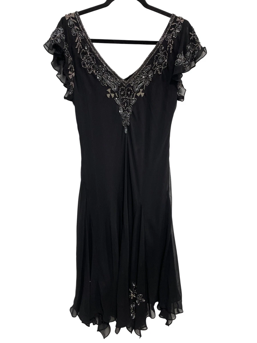 j kara beaded capelet dress SAACHI Women's Imitation Pearl Beaded Cape - Black