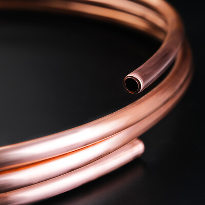 Akozon Kupferrohr T2 Weich 2m – 6mm OD X 4mm ID X 1mm Wandstärke Für Kühlung & Elektrik