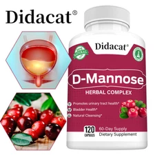 D-Mannose Capsules 1000mg - With Hibiscus And Cranberry - Urinary Tract Cleanser