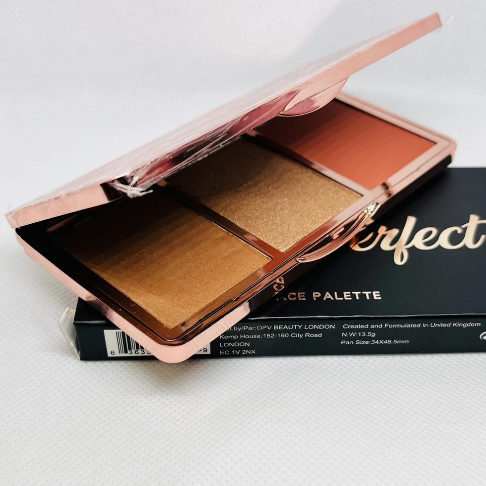 OPV Beauty Glow Perfect Face Palette Shade 3 | Blush Bronzer Highlighter NIB - Image 2 of 4