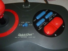  QUICKSHOT NINTENDO NES JOYSTICK PROFESSIONAL CONTROLLER QUICK SHOT QS-128N 