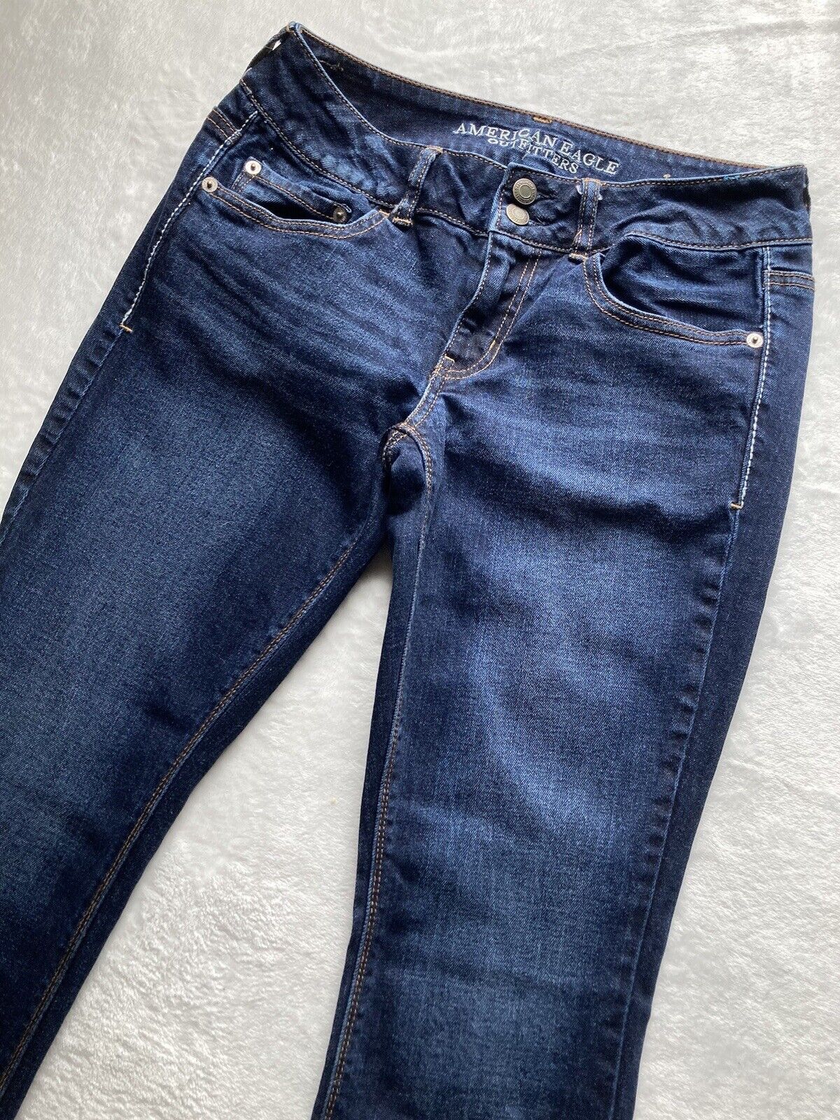 American Eagle Jeans Womens Sz 4 Artist Flared Le… - image 2