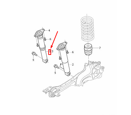 VOLVO XC60 Rear Shock Absorber 31406012 NEW GENUINE | eBay UK