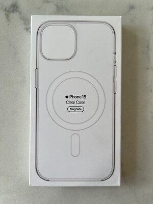 Genuine Apple iPhone 15 (6.1'') Silicone or Hard Case w/Magsafe - Multiple Colors