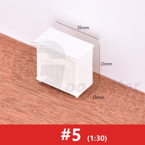Miniature Model ABS Plastic Cupboard Cabinet Ornament Kitchen Scenery Craft DIY - Picture 9 of 11