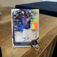 2022 Bowman Chrome - Juan Guerrero #CPA-JGO Rockies - 1st Refractor AUTO /499