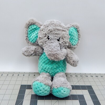 Spark Create Image Elephant Plush Grey Crinkle Ears Rattle Stuffed Animal