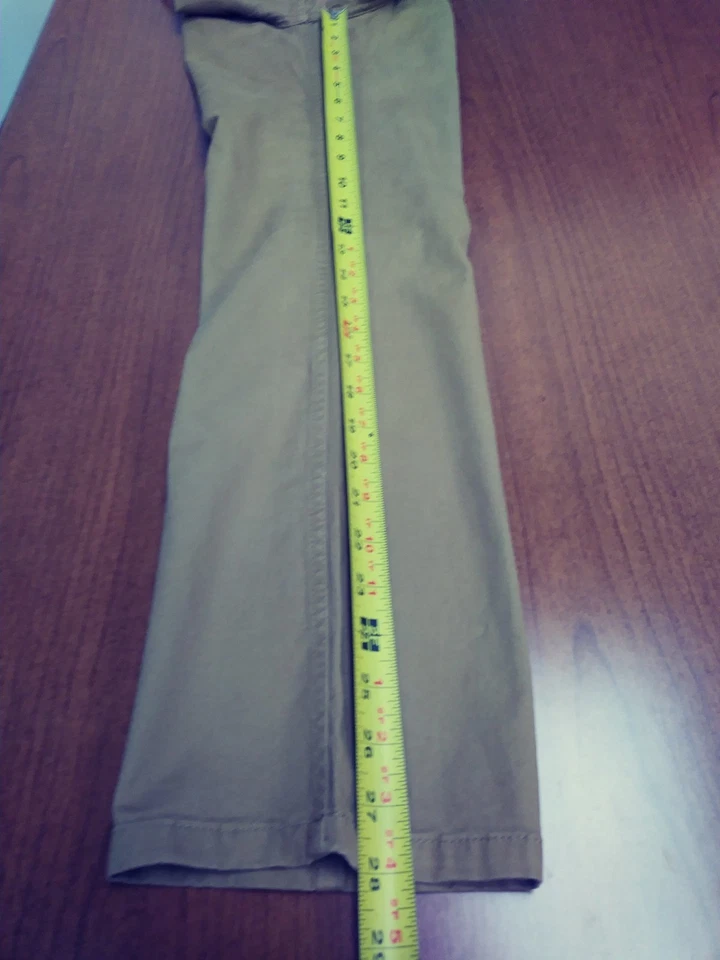 Boys Size 14 Belted Brown Adjustable Twill Pant Faded Glory Brand New  - Image 4 of 4