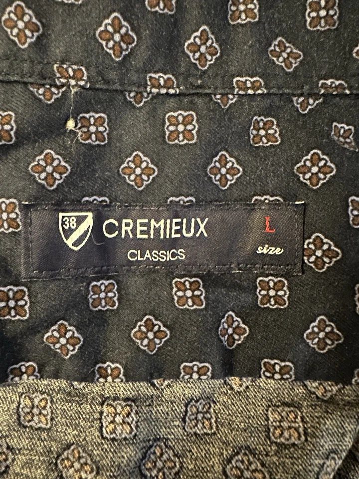 Daniel Cremieux Mens Shirt Large Blue Long Sleeve Collared Button Down - Image 2 of 4