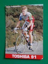 CYCLISME  carte cycliste HANS KINDBERG équipe TOSHIBA 91 *