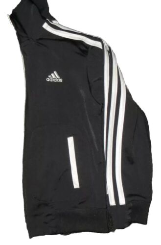 ADIDAS JACKET SZ BOYS 5 TRI STRIPE KIDS CONTRAST ZIPPERS & STITCHED LOGO - Picture 3 of 5