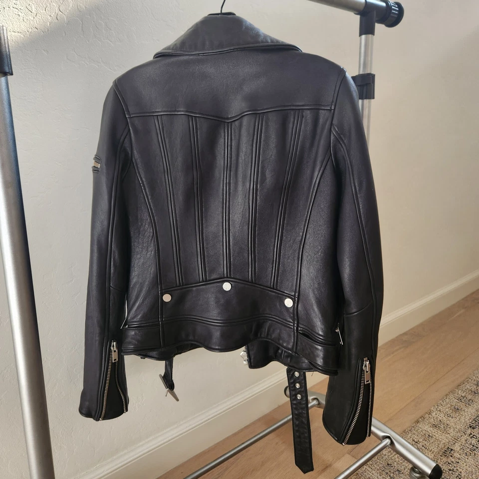 7 for all humanity XS/TP Mujer Chaqueta Cuero Foto 2 de 3