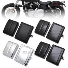 For Harley Dyna Fat Street Bob Super Glide Low Rider Battery Fairing Side Covers