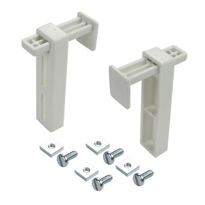 Liedeco Klemmträger Multi-Fit für Jalousie, Rollo, Plissee - 2 Stück weiß