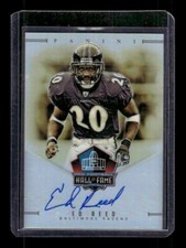 ED REED 2019 PANINI PRO FOOTBALL HALL OF FAME ON-CARD AUTO /50 BALTIMORE RAVENS