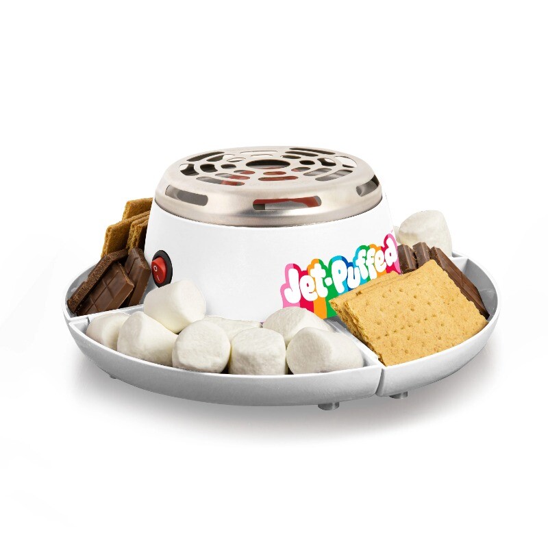 Electric Smores Maker Smores Kit with Trays & Marshmallows Roasting Forks