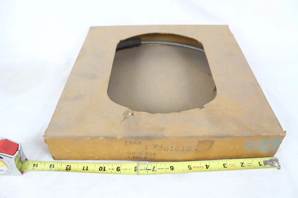 Cable de embrague OEM 76 77 Chevy Chevette GM NOS 361612 Chevrolet 1976 1977 carrocería en T Foto 2 de 4