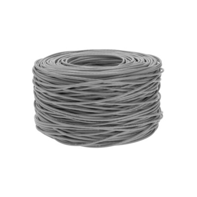 500 / 1000ft CAT5e Cable Bulk Solid Network Wire White Blue Black Cat5 Ethernet