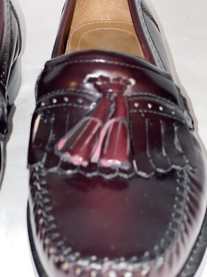 G. H. Bass Jeremy Tasseled Kilted Handcrafted Leather Weejuns Loafers Burgundy G H Bass Weejuns “Jeremy” Tasseled Kilted Handcrafted  main image 4