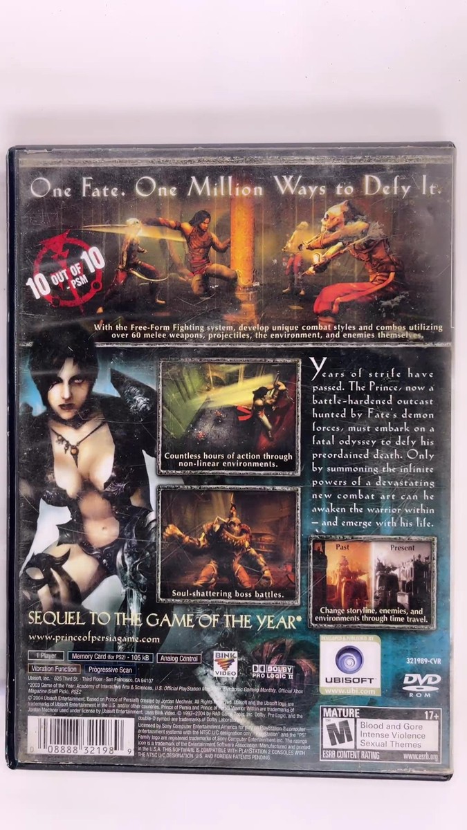 Prince of Persia: Warrior Within (Sony PlayStation 2, 2004) | eBay