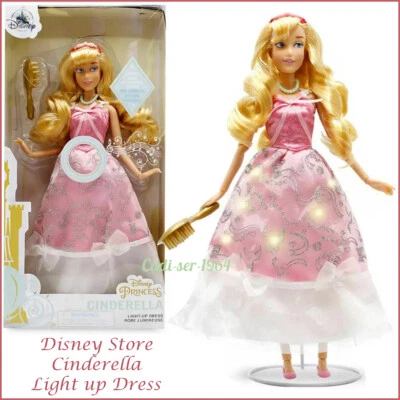 Disney Store Cinderella Princess Premium Doll Light Up Dress & Music NEW - Image 1 of 4