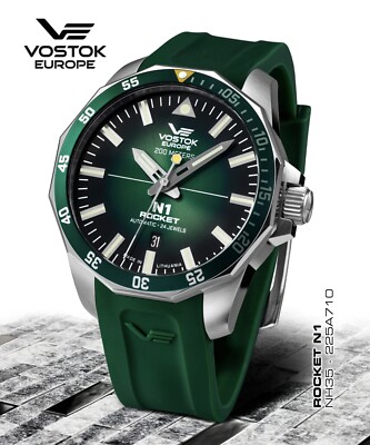 Vostok Europe Rocket N1 Watch NH35- 225A710 Automatic With Silicone Strap