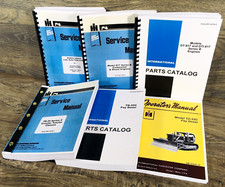 International TD-25C Trattore Cingolato Dozer Ricambi Operatori Manuale Set