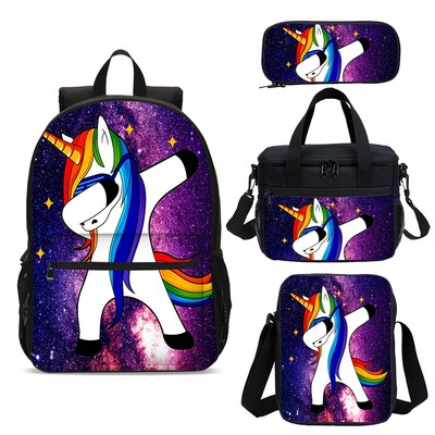 dabbing unicorn backpack