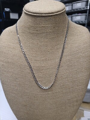 Herren 3,6 mm Diamantschliff Panzerkette Halskette in massivem Sterlingsilber - 22 Zoll