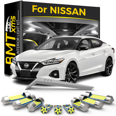 LED Interior Lights Bulbs For Nissan NV200 Cube Altima Maxima Sentra Serena 350Z