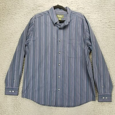 Eddie Bauer Long Sleeve Cotton Shirt Men's L /eaa457679