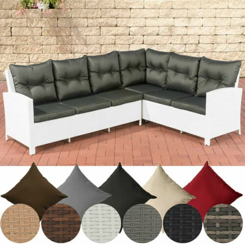 Garten-Sitzgruppe aus Rattan