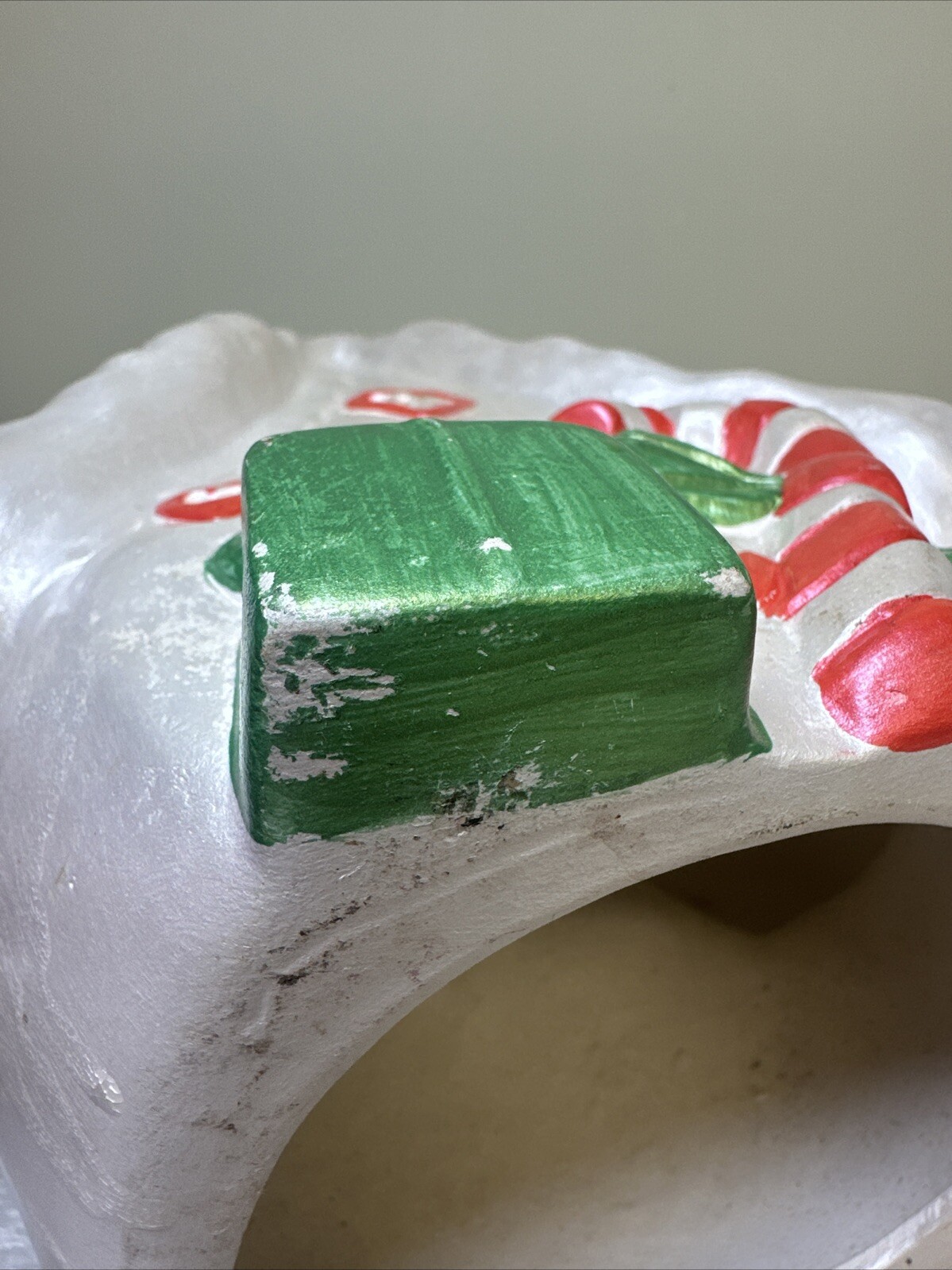 Vintage Gingerbread Candy House Style Ceramic Christmas Tea Light Candle Holder