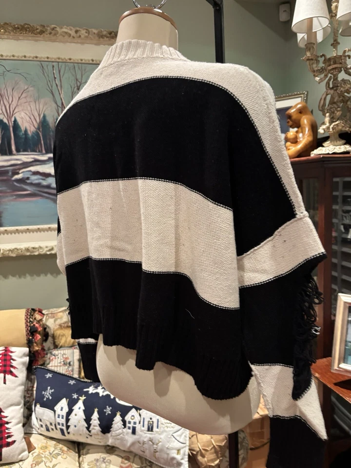 Suéter PLANET BY LAUREN G 100 % Algodón Pima Lagenlook Talla Grande OSFM Foto 4 de 4