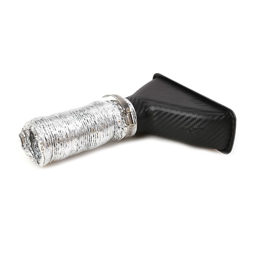 New Carbon Fiber Look Car Racing Front Bumper Turbo Intake Pipe Air Funnel Kit - Picture 12 of 12