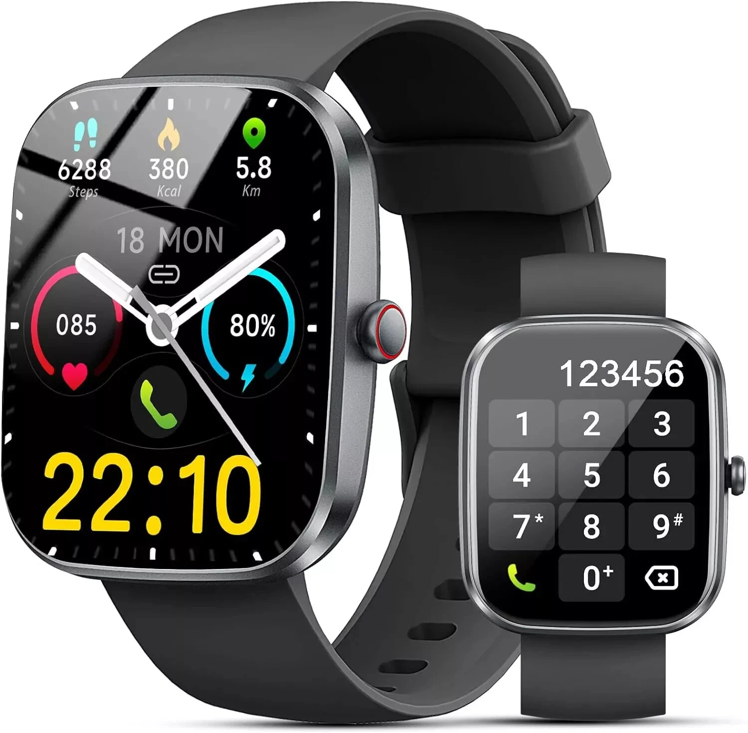 Smart Watch Men Women with Phone Function Wristwatch for iPhone Samsung Huawei