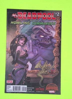 Mrs. Deadpool and the Howling Commandos #2 2015 Marvel Comics 1st App LL58-25