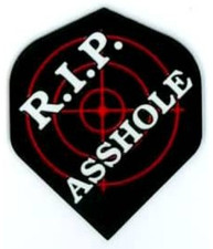 RIP sshole Standard Dart Flights 5 sets 15 flights - 75 Micron w/tracking