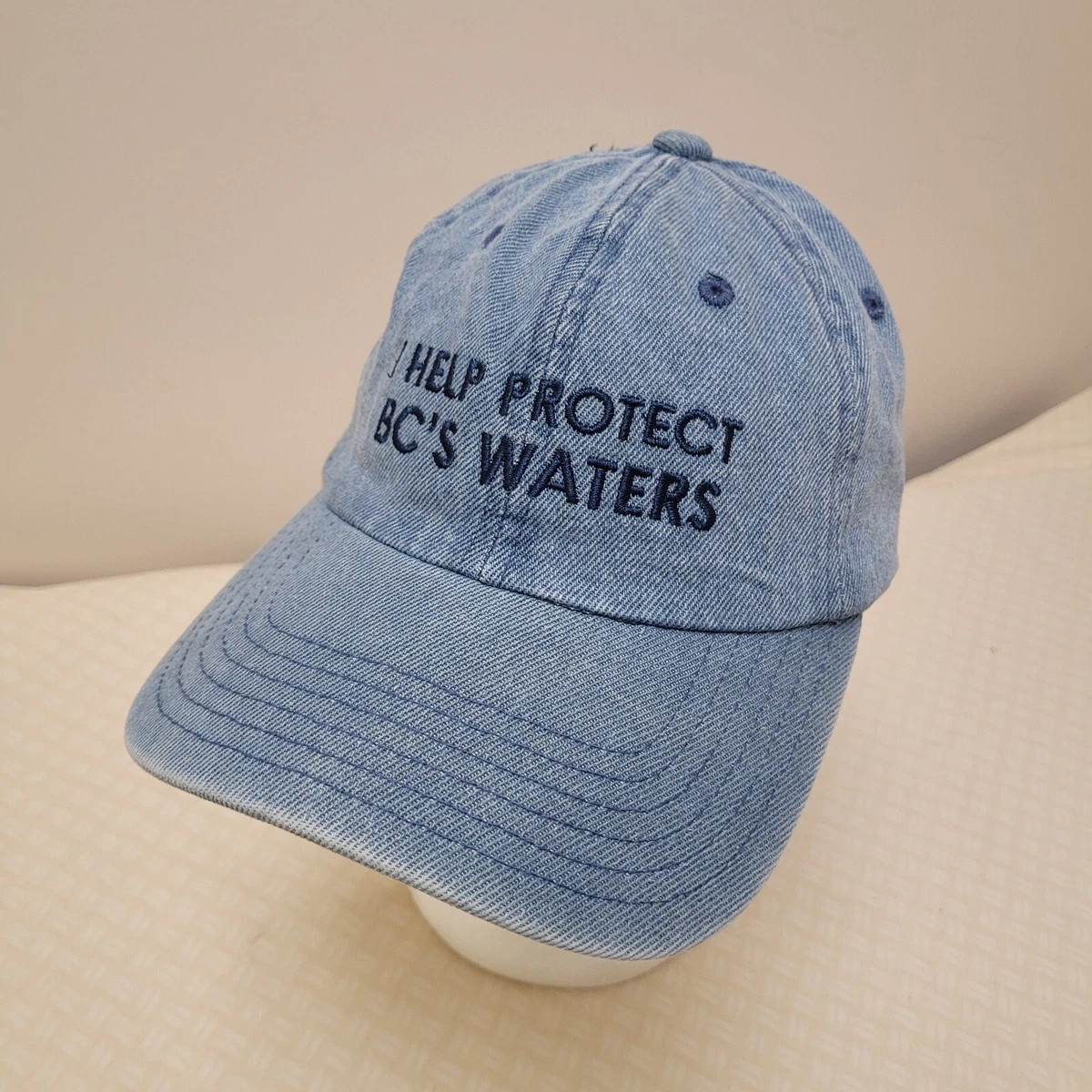 COORS Denim PROTECT BC WATERS Hat Strapback Baseball Vintage 90s Cap Dad Trucker