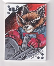 2017 Upper Deck Marvel Premier Rocket Raccoon Sketch Card 1/1 SSP