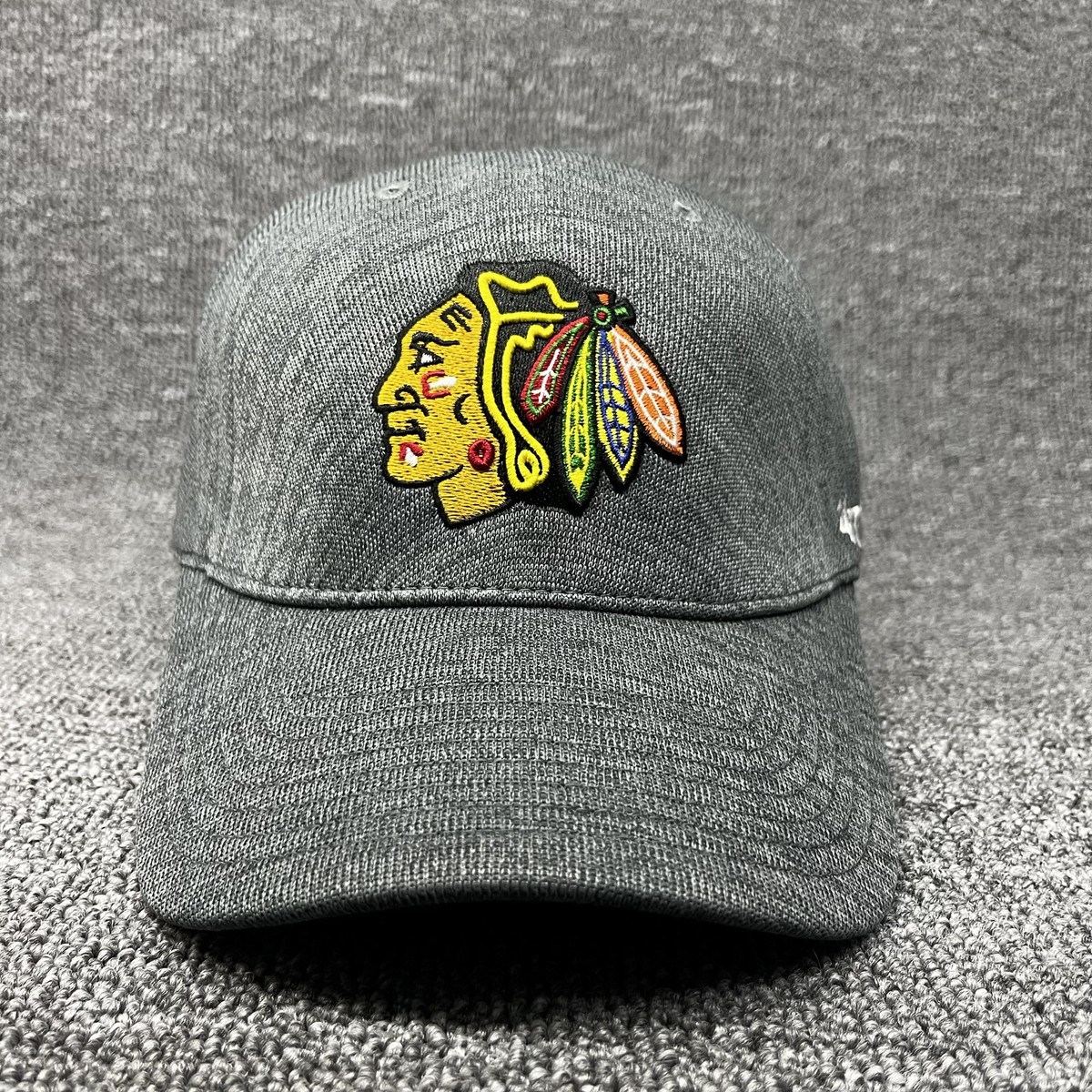 Chicago Blackhawks '47 Franchise Fitted Hat NHL Heather Gray Relaxed Cap