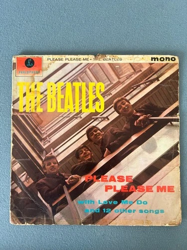 The Beatles Please Please Me PMC1202 Mono UK 1st Pressing Black Gold  Vinyl LP