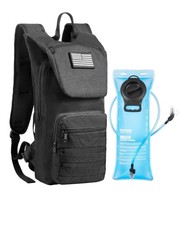 Hydration Backpack,Water Backpack with 3L TPU Water Bladder,Tactical Molle Hik