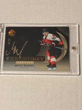 2024/25 UD SP AUTHENTIC MATVEI MICHKOV SIGN  OF THE TIMES ROOKIES BLACK AUTO